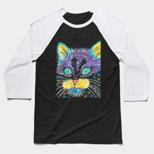 abstract cat face Baseball T-Shirt